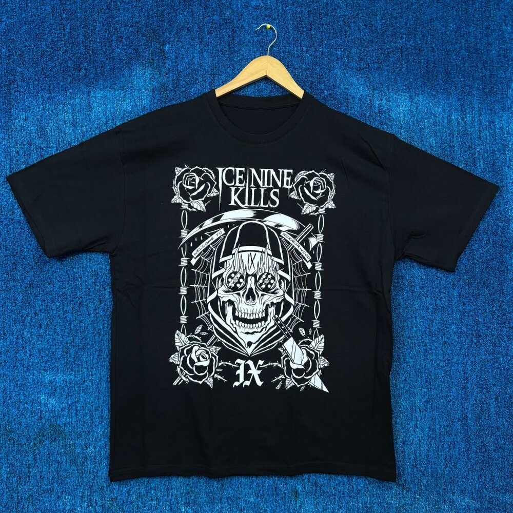 Ice Nine Kills “Welcome To Horrowood” Heavy Metal Band Graphic T-Shirt Size Extr